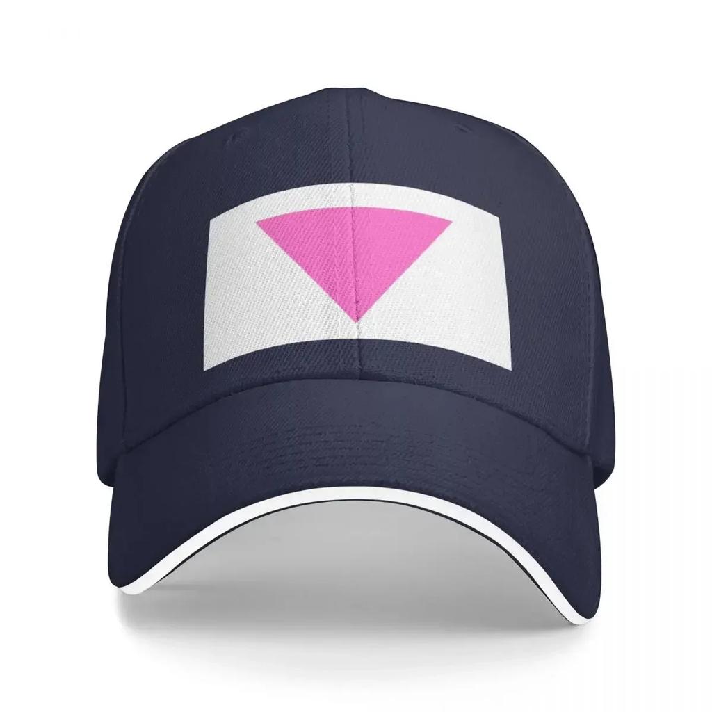 Pink triangle Baseball Cap Rave Anime Fishing cap Hats For Unisex Womens