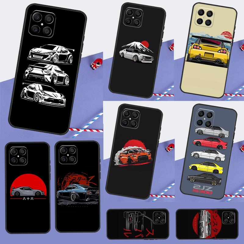 Japan JDM Car For Huawei Nova 7i 8i 11i 12i 12s 9 10 SE Y91 Y90 Y60 Y70 Y72 Y61 P30 P40 Lite P60 Pro Case