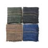Tassel Winter Men's Scarves Cotton Linen Yarn-dyed Neckerchief  Wrap Casual Long Scarf  Outdoor