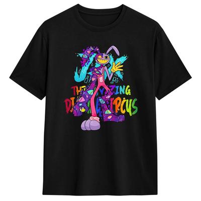 Erstaunliches Zirkus Jax TADC Kaninchen Baumwoll-T-Shirt Für Erwachsene Strand Y2K Lustige T-Shirts Rundhals Beliebte T-Shirts Große Größe Design Kleidung