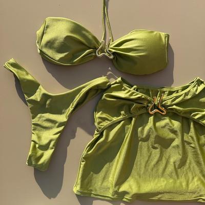 Sexy 3 pièces Micro Bikini 2025 Maillot de bain Femme Maillots de bain Féminins Ensemble Bikinis Brésilien Découpé Vêtements de Plage Maillot de Bain Biquini