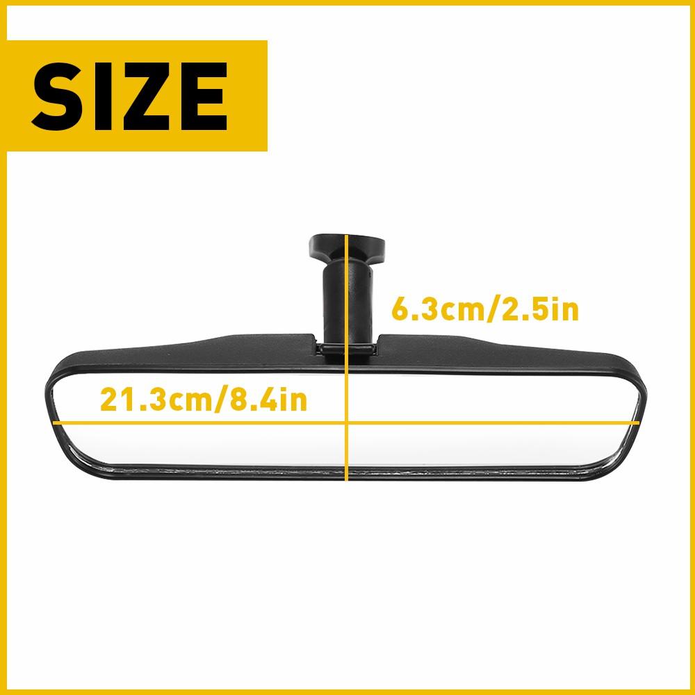 

1Pcs 8 Black Rear View Mirror Interior Replacement Day Night For Universal Anti Glare Panoramic Rear View Mirror Accessories United States