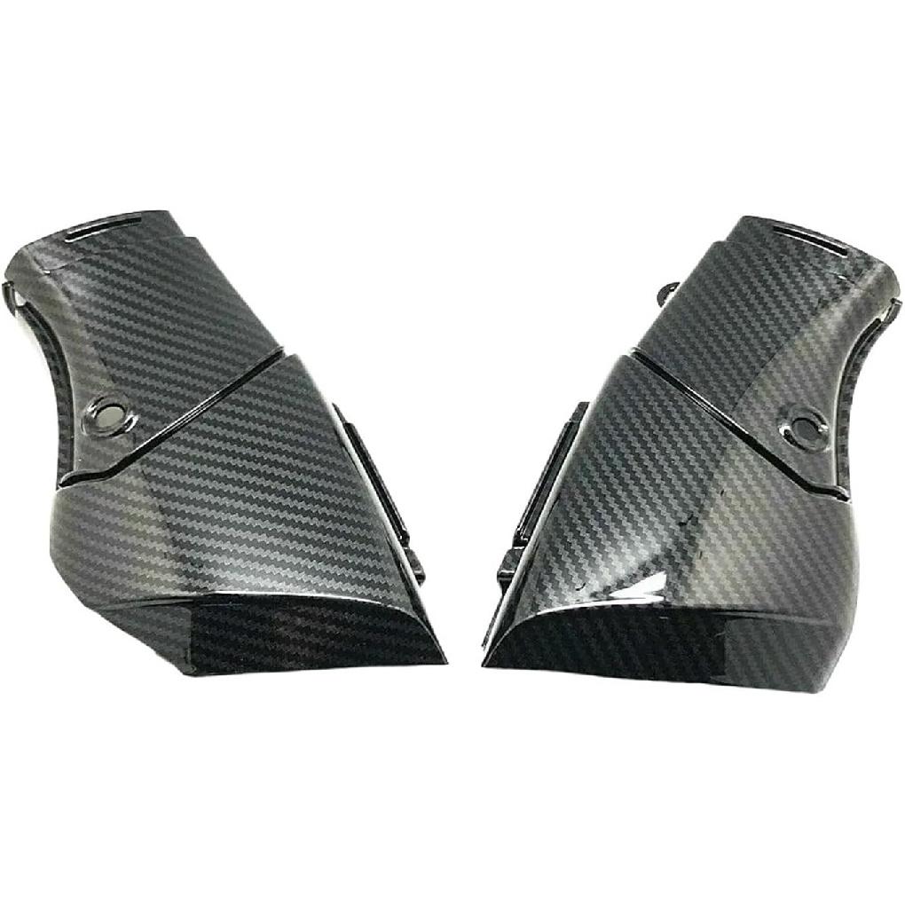 Motorcycle Front Airduct Intake Tube Fairing Accessory Air Duct ABS Carbon Fiber Cowl Compatible with Yamaha YZF R1 YZFR1 2009-2014 2013(Carbon Fiber