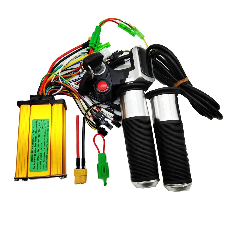 36V 48V Electric Bike Scooter Speed Cruise Throttle Accelerator and Brushless Controller 250W 350W Universal 36V 250W-350W kit
