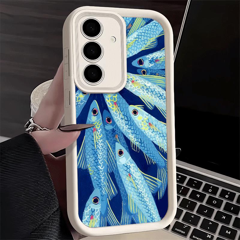 

Phone Case for Samsung Galaxy S26 S25 Ultra S24 FE Discounted Salted Fish Shell S23 Plus S22 + S21 S20 5G Soft Silicone Funda Samsung S24 FE