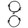 1 Pair Magnetic Couples Bracelets Adjustable Mutual Attraction Heart Shape Bell Rope Relationship Matching Bracelet