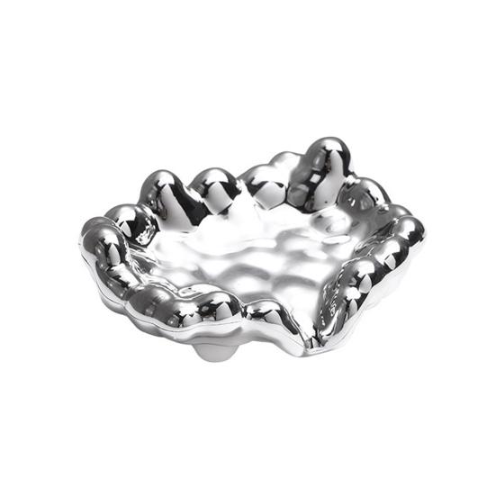 

Хранение Легко чистится Полезно Удобно поддерживать порядок Блюдо для хранения мыла Гаджет в ванной комнате Чехол для мыла серебряный