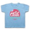 Eat Clean Train Dirty Gym Bodybuilding Workout Slogan Kids Childs T-Shirt