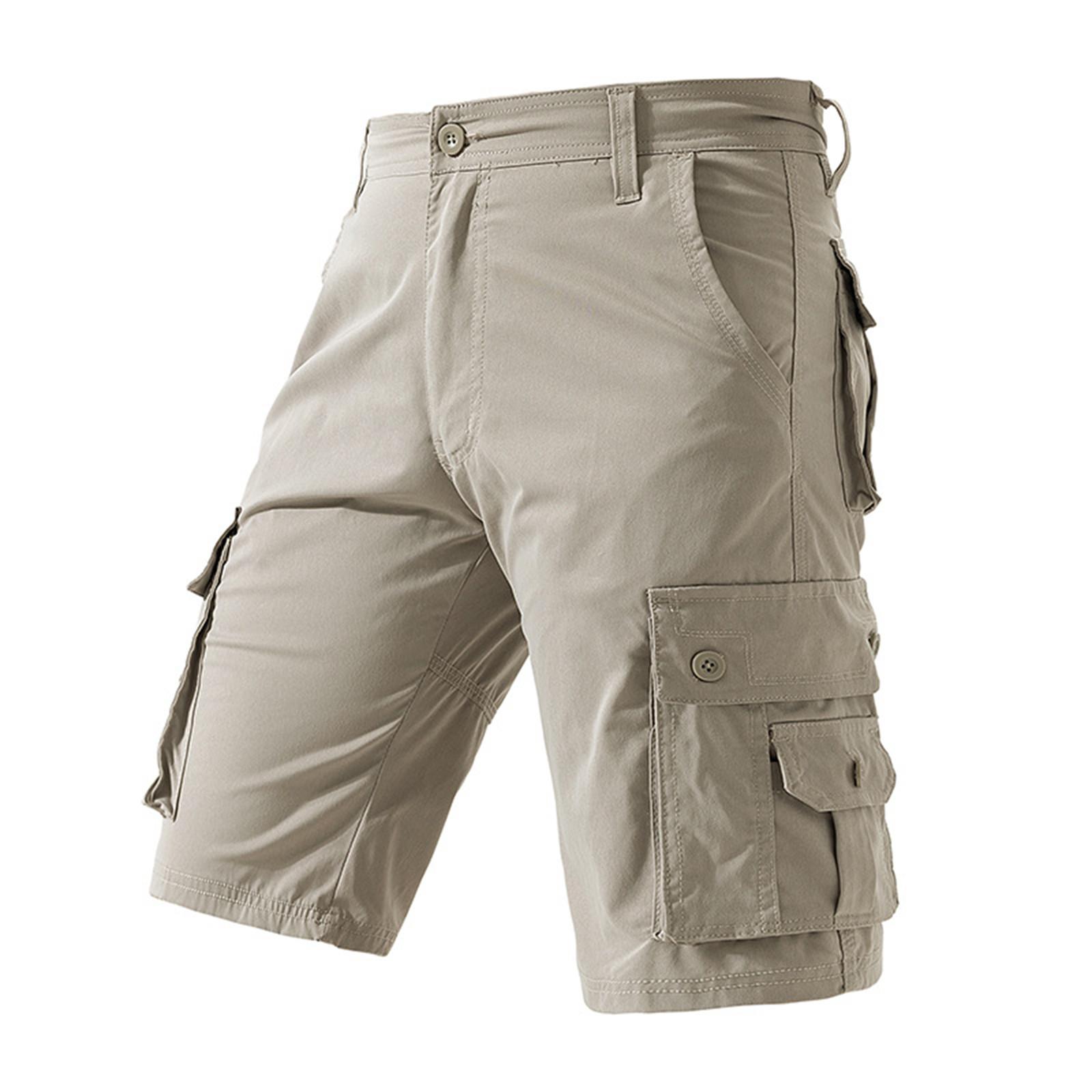 

Мужские повседневные цветные карманные пляжные рабочие брюки-карго на открытом воздухе, шорты, брюки XL