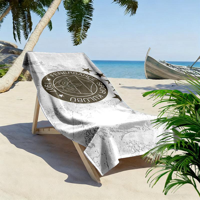 Fenerbahce Print Beach Towel, Large Soft Quick Dry Towel for Beach Camping Swimming