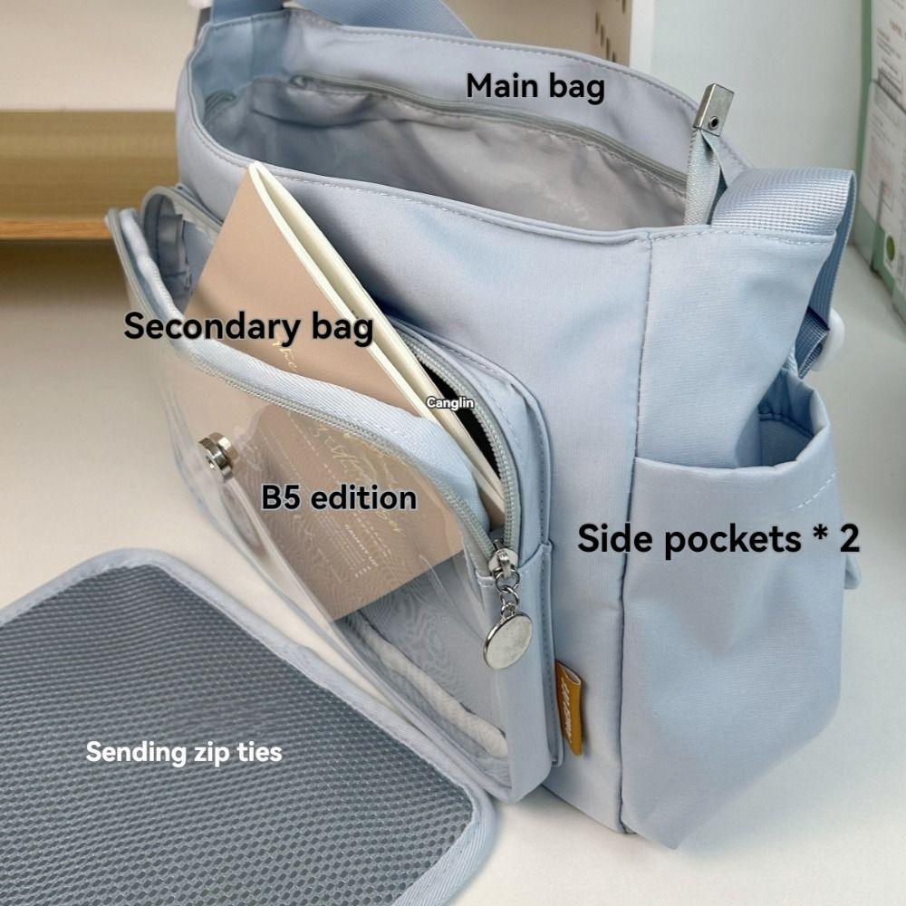 New Y2K Transparent Crossbody Bag Waterproof Japanese JK Ita Bag DIY Display Plate Lightweight Harajuku School Bags