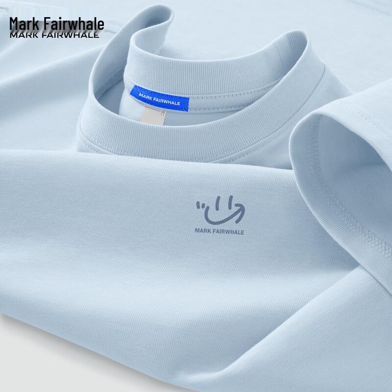 Mark Fairwhale Men s 2026 Summer Cotton Smiley Graphic T-Shirt 2XL