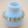 Chicken Leg Bracelet Imitation Tanzania European and American Bracelet Plated with Platinum Crystal for Womens Luxury Multi Color