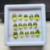 Natural Loose Green Peridot Gemstone, Oval Cut Peridot Stone, 15 Pcs Lot, 5-7 Mm Size, 7.70 Carat Lot, Loose Stone.