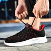 Men's Shoes Fly-woven Running Shoes Casual Sports Shoes Spring Low-top Mesh Cloth Surface Large Size Walking Shoes Light and Breathable Tide