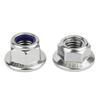 304 Stainless Steel Nylon Lock Nut - Self-Locking, Anti-Loosening (Sizes: M4, M5, M6, M8, M10)