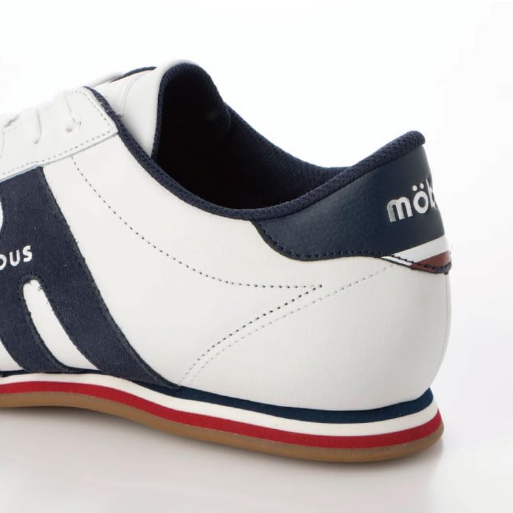 Maubus Piele Naturală Casual Mers Model Actual Pantofi pentru Bărbați STRASBURG, (Alb/Bleumarin, Măsurare în 27 de puncte, 0-centimetru)