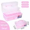 Large Capacity 3-Layer Transparent Art Tool & Pencil Storage Box