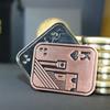 1pc Poker EDC Metal Fidget Toys Metal Poker Push Card Slider Stress Relief Toy Fidget Haptic Coin Office Desk Toys Adults Gifts