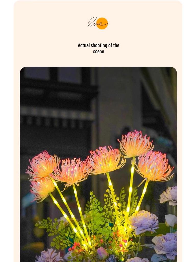 Solar Higanbana Sunflower Garden Lights - Outdoor Landscape Decoration