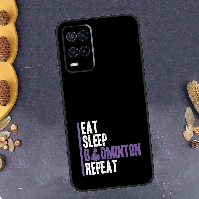 Badminton Sport Phone Case For Oppo A94 A74 A54 A15 A18 A38 A58 A78 A98 A40 A60 A80 A16 A76 A96 A57S A17 A77