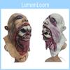 Scary Bloody Zombie Mask Melting Face Latex Costume Perfect For Halloween And Haunted Houses