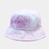 New Cute Girl Rainbow Plush Fisherman Hat Children Winter Small Fresh Warm Basin Hat Tide