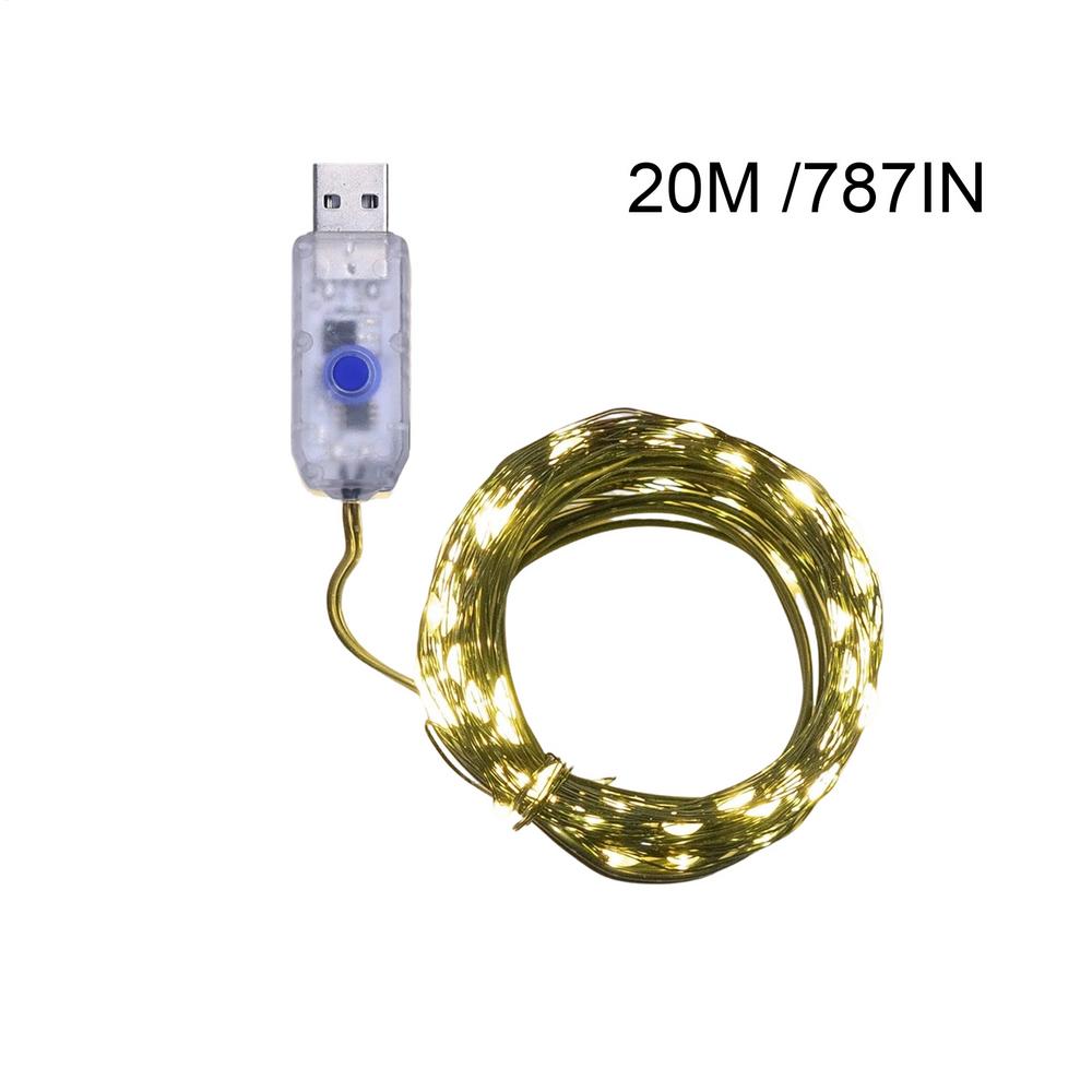 USB LED String Lights Fairy String Lights 8-Mode LED String Lights for Christmas Wedding Party Home Holiday Decoration