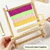 Webstuhl-Set für Kinder aus Holz – Komplettes DIY-Handstrickmaschinen-Set mit Werkzeugen und Garn