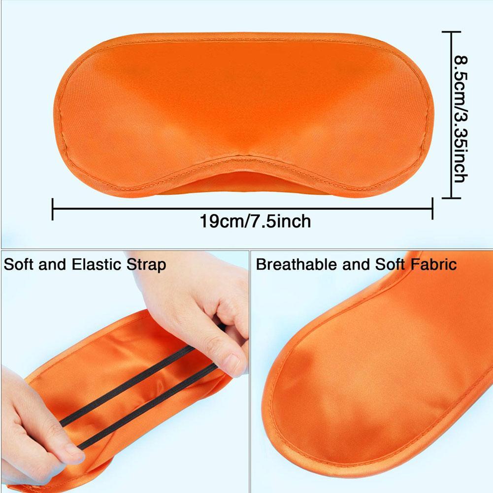 Imitated Silk Eye Patch Shading Sleep Mask Soft Eye Cover Lunch Break Travel Relax Eyeshade Comfortable Lightweight Design Block