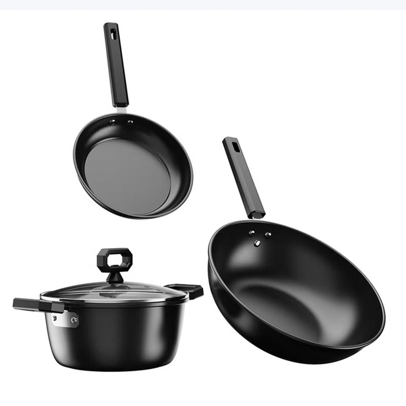 Ourei Platinum 0-Coating Pure Iron Cookware Set