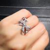 Ring Female Tide Niche Design Bow Zircon Ring Female, Beautiful Romantic Index Finger Ring Jewelry