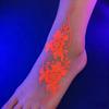 Water Transfer Decals Henna Temporary Tattoo Fake Luminous Body Art Sticker  Music Festival