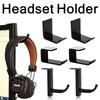 Universal Headset Holder Self-Adhesive Mounted Headphone Hanger PC Monitor Display Headset Earphone Hook Headphones Accessories