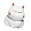 Purple Clay Cats Tea Pet Friends Gift Kitten Statue for Office Desk Tearoom