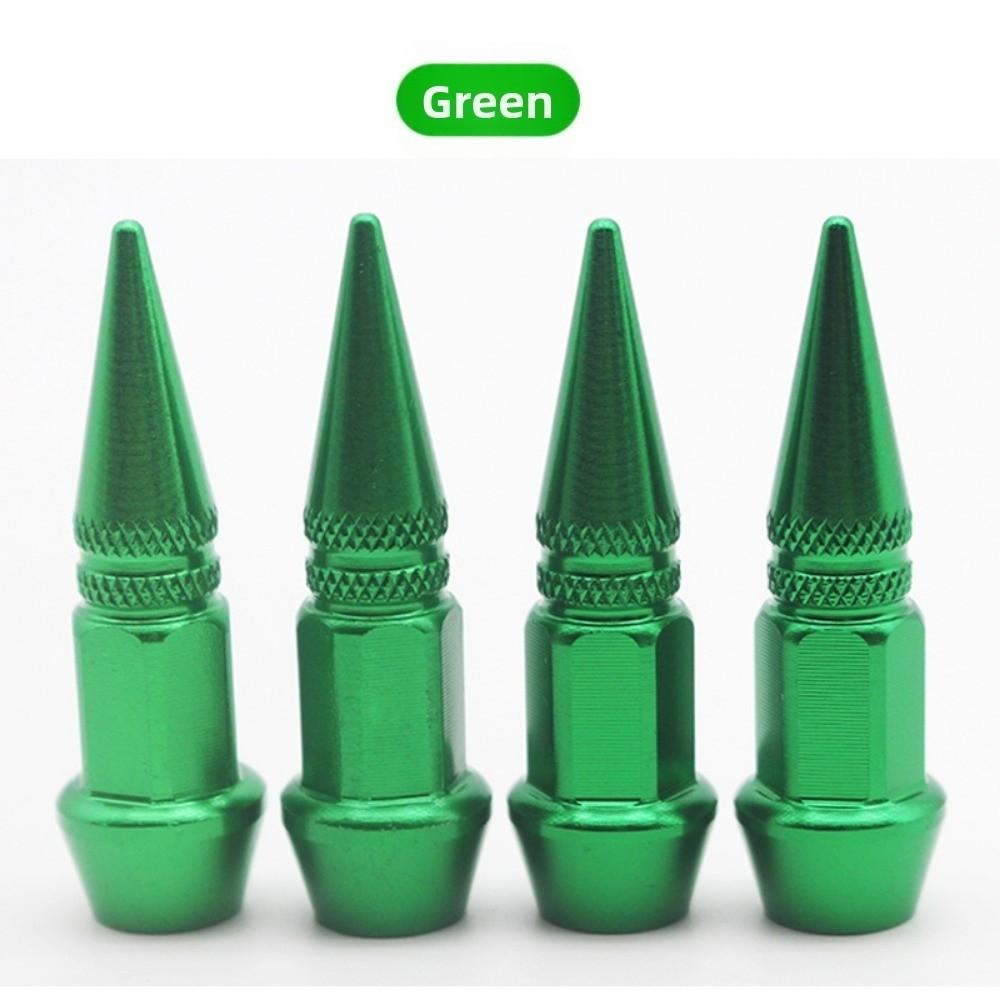 4pcs Universal Pointed Valve Tips Sharp Pointed Auto Parts Tire Valve Cover Bicycle and Motorcycle
