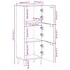 Highboard Black 40x33x110 Cm Particle Board