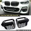 1 Paar Voor Mistlamp Frame Cover Grille Trim Voor BMW X3 X4 G01 G02 2018 2019-21