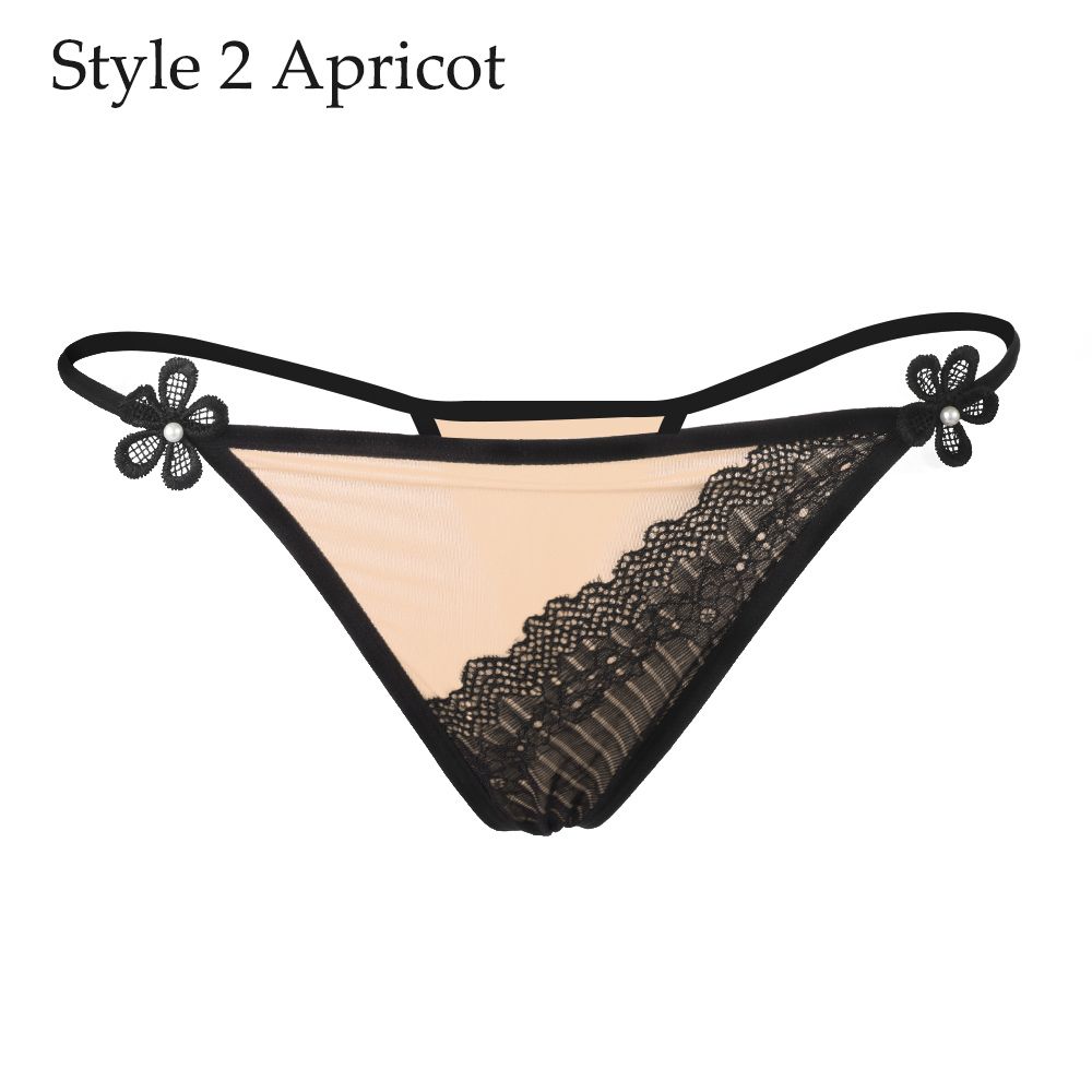 Underwear Underpants Low Waist Briefs Women Erotic Lingerie Lace Flowers G-string Sexy Panties
