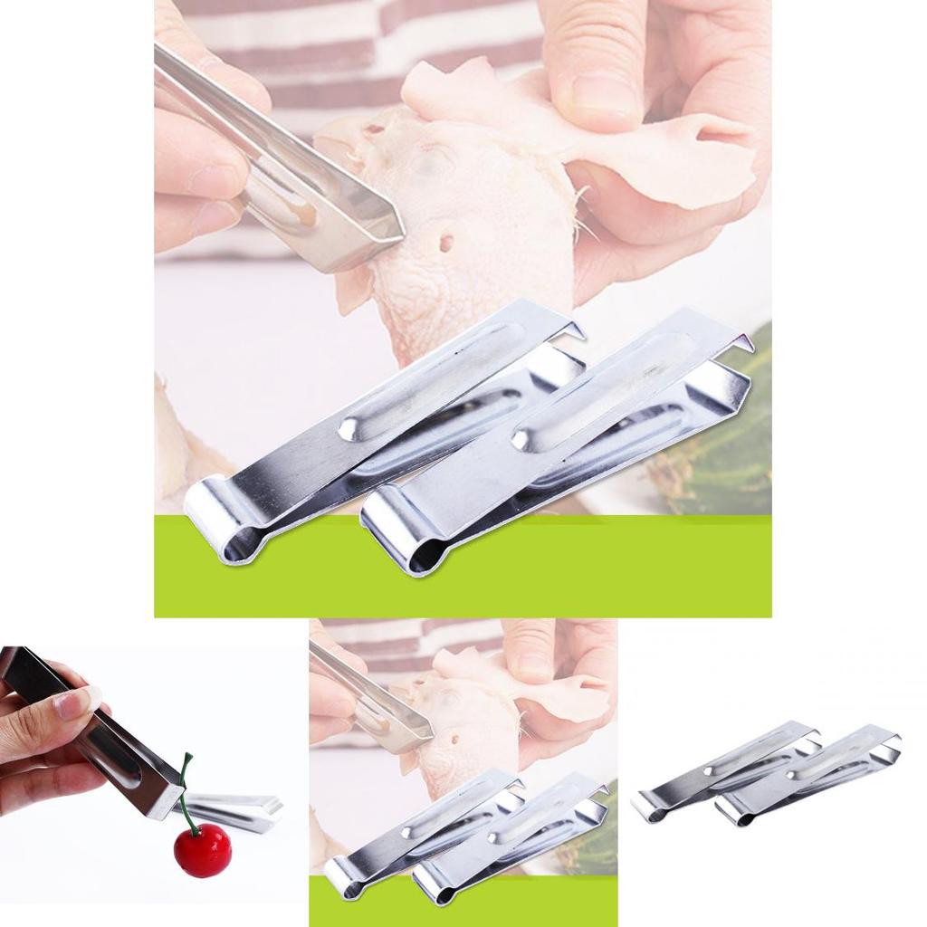Versatile Stainless Steel Hair Plucking Tweezers For Kitchen And Cooking Essentials