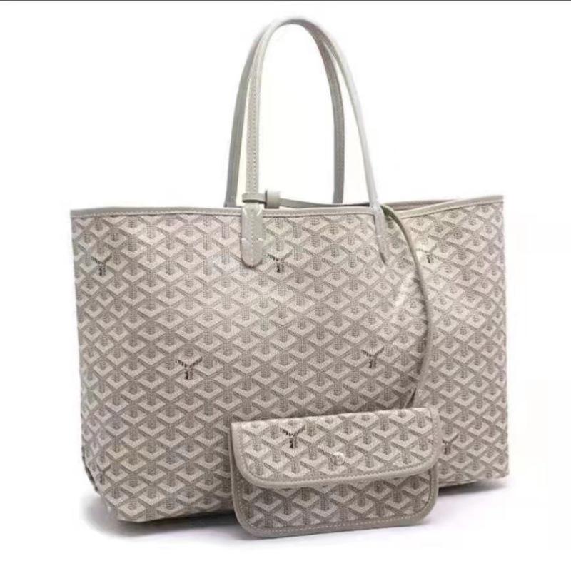2025 Elegant Large Capacity Tote Bag with Y Letter Design - Dog Tooth Pattern