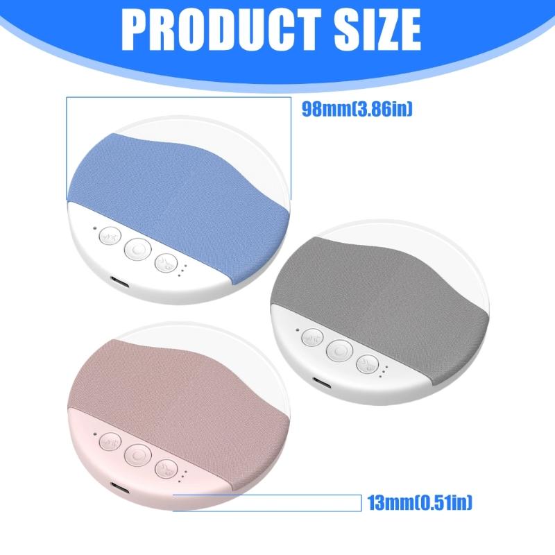Thin Warm Light Pillow Speaker With White Noise Function Wireless Sound Box For Relaxation Sleep In Bedroom Or Travel