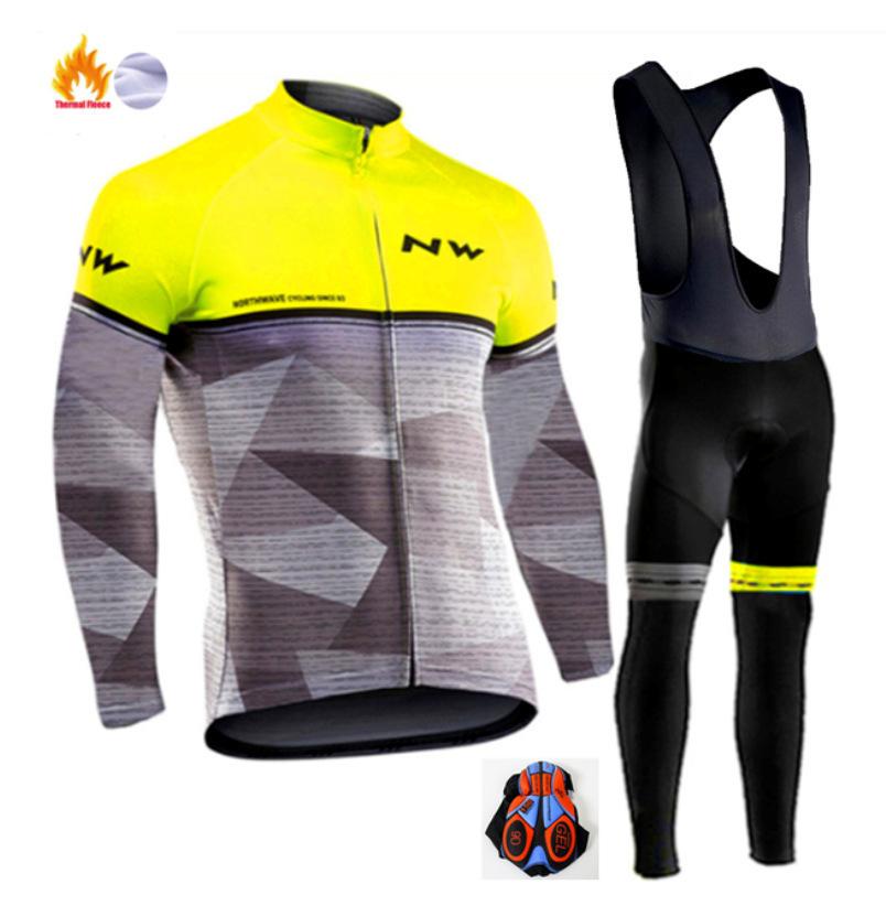 2026 Winter Fleece Warm Cycling Suit, Cycling Suit Fleece Warm Winter Thickened Long-sleeved Trousers Cycling Suit