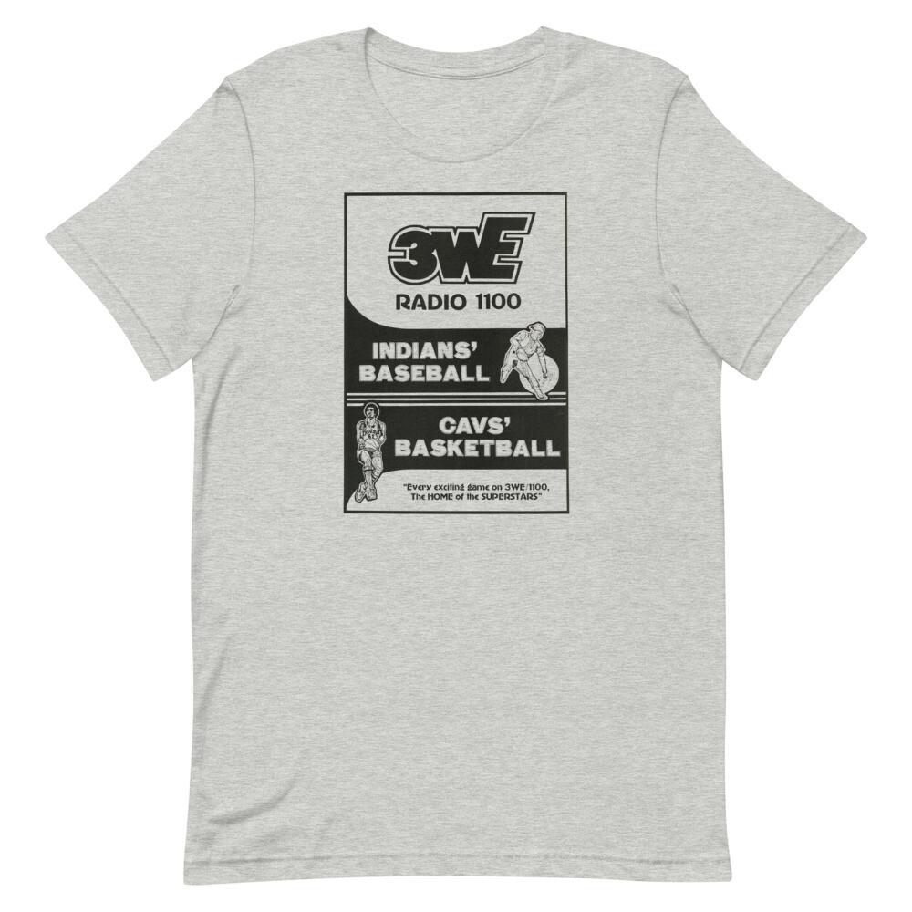 3WE Radio Cleveland 1100 80s 90s Retro Graphic Tee Shirt Unisex t-shirt Unisex T-Shirt Graphic Tee XL