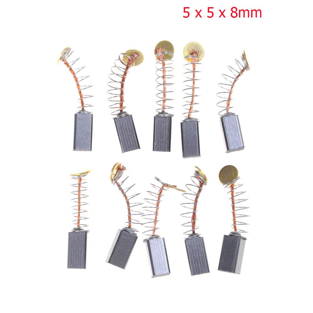 10 Pcs Brass Carbon Brushes Motor Replacements For Electric Grinding Heads 5*5*8cm /5*8*13mm