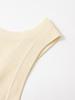 Spring 2025 Women's Fashion: European & American Style Round Neck Solid Color Top with Wide Straps