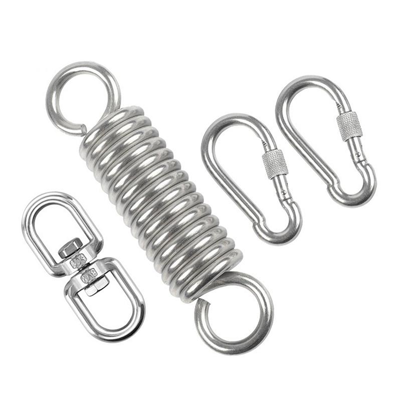 Heavy Duty Hanging Chairs Spring Hammock Springs Stainless Steel Spring Coil Swing Outdoor Hammock Torsion Suspen Hook Spring