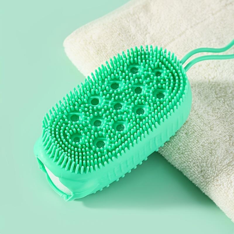 [Silicone Shower Brushes] 4pcs Silicone Shower Brushes | Ergonomic Design, Massage Brushes - Clean & Massage in One, Enhance Your Bathing Experience