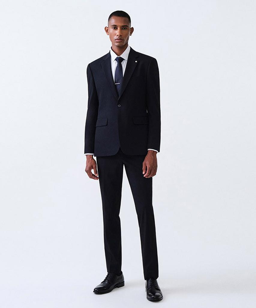 STCO Tech-Poly Four-Way Stretch Essential Suit Pants Navy (Classic Fit)_Ssluz52Csn