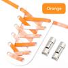 No Tie Shoelaces For Sneakers Elastic Shoe Laces Rainbow Precision Organization Metal Buckle Lock Lazy Shoelace Flat 17 Colors